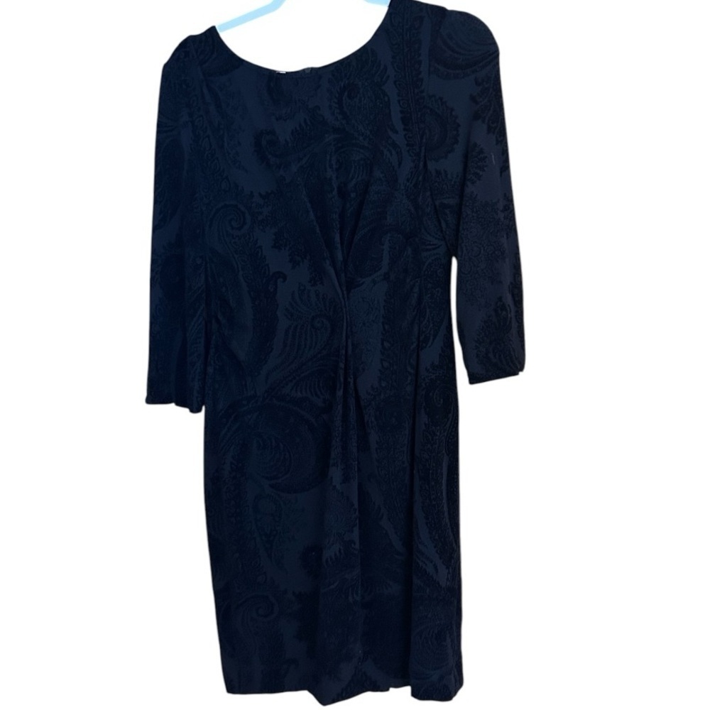 Vintage Trixi Schober Black Velvet Dress Size 6 Luxury Meets Fancy Aunt Energy - Picture 3 of 12